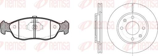 Remsa 8461.02 - Bremžu komplekts, Disku bremzes ps1.lv