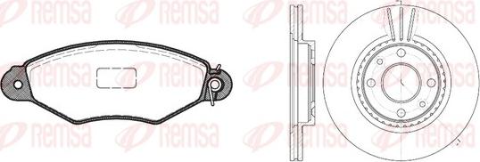 Remsa 8643.05 - Bremžu komplekts, Disku bremzes ps1.lv