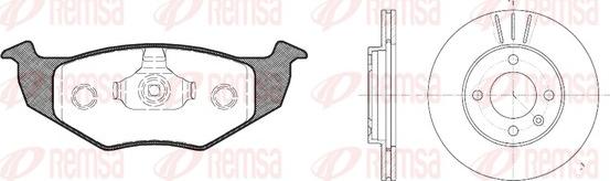 Remsa 8609.04 - Bremžu komplekts, Disku bremzes ps1.lv