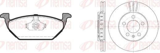 Remsa 8633.02 - Bremžu komplekts, Disku bremzes ps1.lv