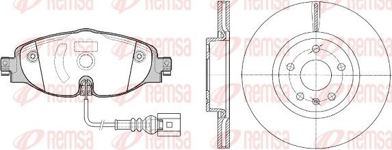 Remsa 81515.00 - Bremžu komplekts, Disku bremzes ps1.lv