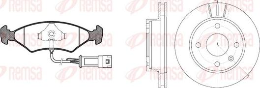 Remsa 8119.03 - Bremžu komplekts, Disku bremzes ps1.lv