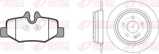 Remsa 81110.00 - Bremžu uzliku kompl., Disku bremzes ps1.lv