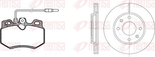 Remsa 8170.03 - Bremžu komplekts, Disku bremzes ps1.lv