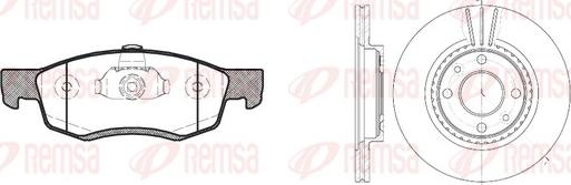 Remsa 8172.01 - Bremžu komplekts, Disku bremzes ps1.lv