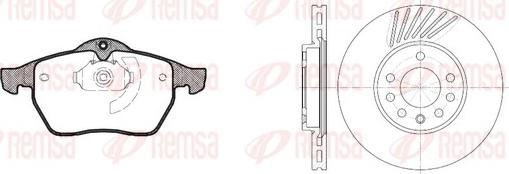 Remsa 8390.02 - Bremžu komplekts, Disku bremzes ps1.lv