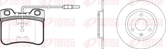 Remsa 8247.02 - Bremžu komplekts, Disku bremzes ps1.lv