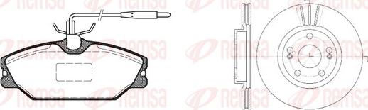 Remsa 8208.05 - Bremžu komplekts, Disku bremzes ps1.lv