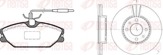 Remsa 8208.01 - Bremžu komplekts, Disku bremzes ps1.lv