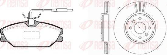 Remsa 8208.03 - Bremžu komplekts, Disku bremzes ps1.lv