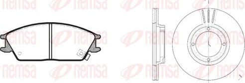 Remsa 8224.00 - Bremžu komplekts, Disku bremzes ps1.lv