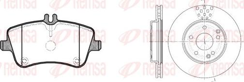 Remsa 8768.00 - Bremžu komplekts, Disku bremzes ps1.lv