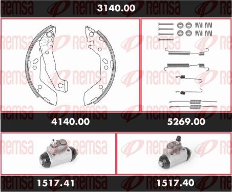 Remsa 3140.00 - Bremžu loku komplekts ps1.lv