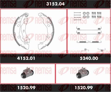 Remsa 3152.04 - Bremžu loku komplekts ps1.lv