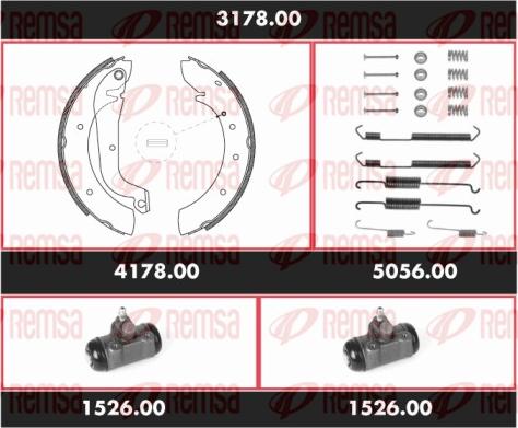 Remsa 3178.00 - Bremžu loku komplekts ps1.lv