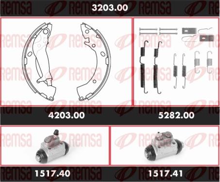 Remsa 3203.00 - Bremžu loku komplekts ps1.lv