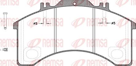 Remsa JCA 497.30 - Bremžu uzliku kompl., Disku bremzes ps1.lv