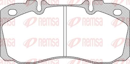 Remsa JCA 640.00 - Bremžu uzliku kompl., Disku bremzes ps1.lv