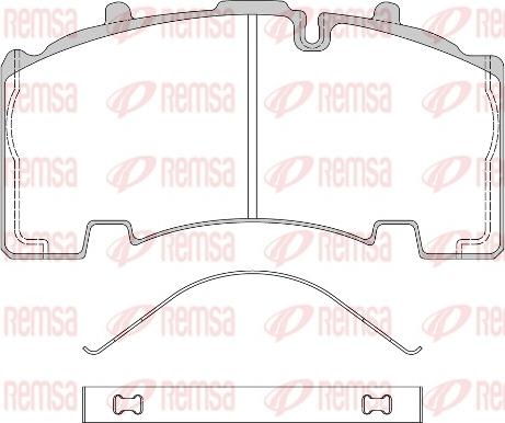 Remsa JCA 1555.00 - Bremžu uzliku kompl., Disku bremzes ps1.lv