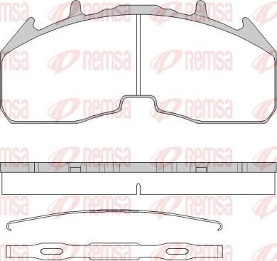 Remsa JCA 1842.00 - Bremžu uzliku kompl., Disku bremzes ps1.lv