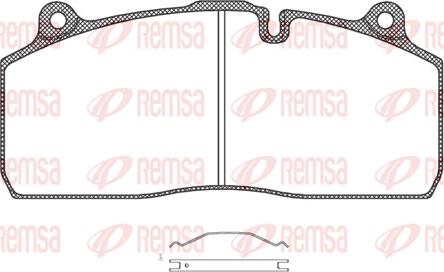 Remsa JCA 1316.00 - Bremžu uzliku kompl., Disku bremzes ps1.lv