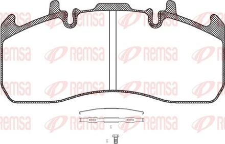 Remsa JCA 1317.00 - Bremžu uzliku kompl., Disku bremzes ps1.lv