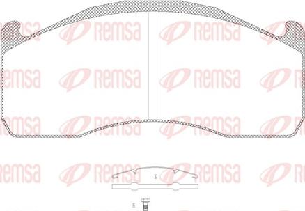 Remsa JCA 1328.00 - Bremžu uzliku kompl., Disku bremzes ps1.lv