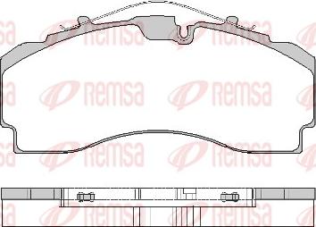 Remsa JCA 1704.00 - Bremžu uzliku kompl., Disku bremzes ps1.lv