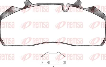 Remsa JCA 894.00 - Bremžu uzliku kompl., Disku bremzes ps1.lv