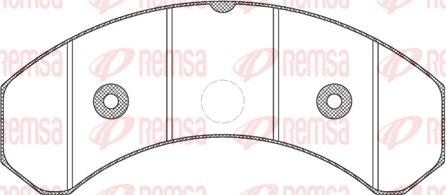 Remsa 825.20 - Bremžu uzliku kompl., Disku bremzes ps1.lv