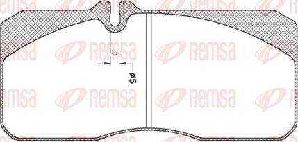 Remsa JCA 278.20 - Bremžu uzliku kompl., Disku bremzes ps1.lv