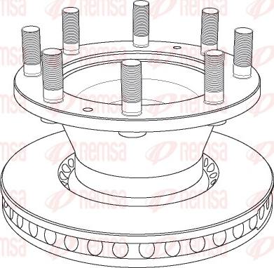 Remsa NCA1022.20 - Bremžu diski ps1.lv