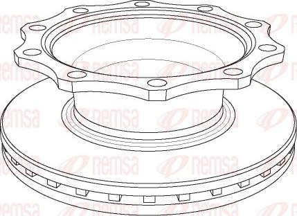 Remsa NCA1078.20 - Bremžu diski ps1.lv