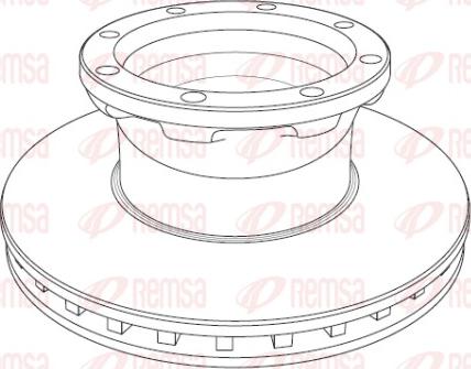 Remsa NCA1195.20 - Bremžu diski ps1.lv