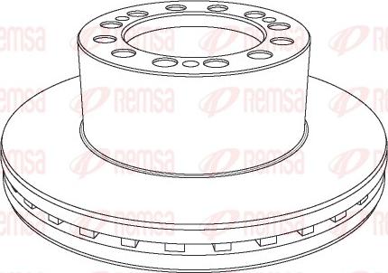 Remsa NCA1109.20 - Bremžu diski ps1.lv