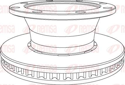 Remsa NCA1124.20 - Bremžu diski ps1.lv