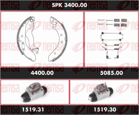 Remsa SPK 3400.00 - Bremžu loku komplekts ps1.lv