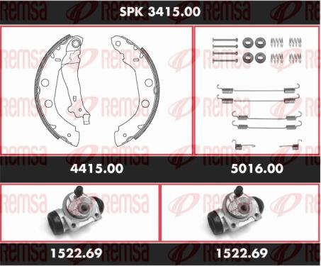 Remsa SPK 3415.00 - Bremžu loku komplekts ps1.lv