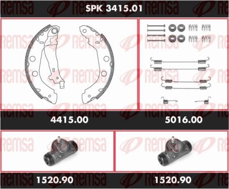 Remsa SPK 3415.01 - Bremžu loku komplekts ps1.lv