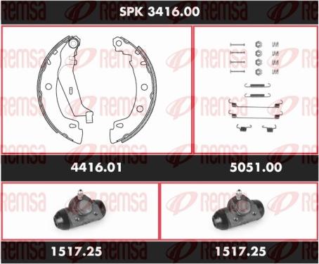 Remsa SPK 3416.00 - Bremžu loku komplekts ps1.lv