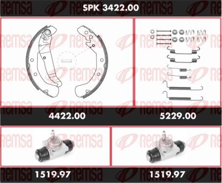 Remsa SPK 3422.00 - Bremžu loku komplekts ps1.lv