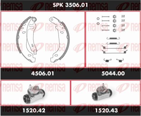 Remsa SPK 3506.01 - Bremžu loku komplekts ps1.lv