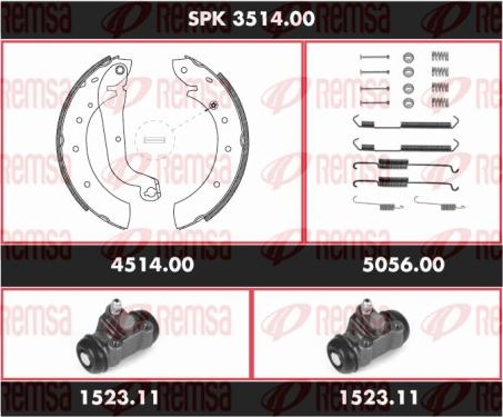 Remsa SPK 3514.00 - Bremžu loku komplekts ps1.lv