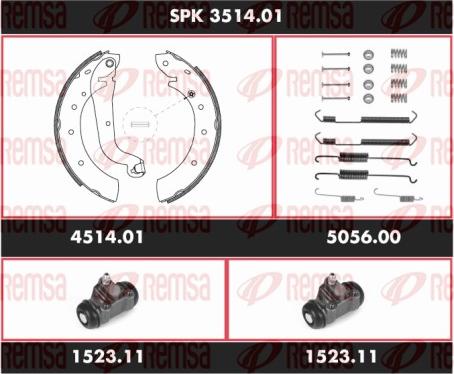 Remsa SPK 3514.01 - Bremžu loku komplekts ps1.lv