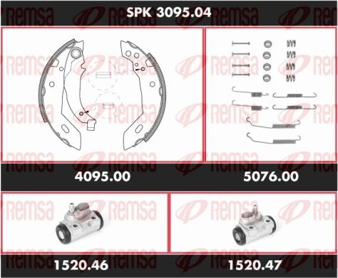 Remsa SPK 3095.04 - Bremžu loku komplekts ps1.lv