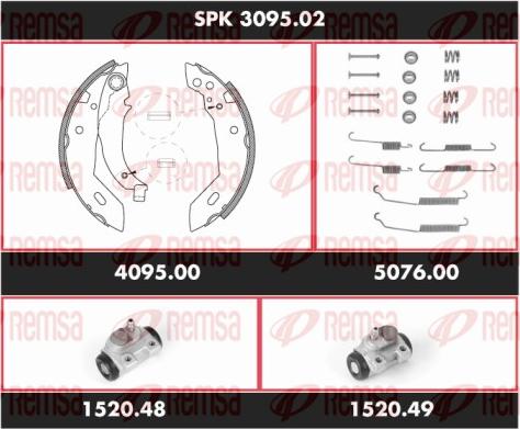 Remsa SPK 3095.02 - Bremžu loku komplekts ps1.lv