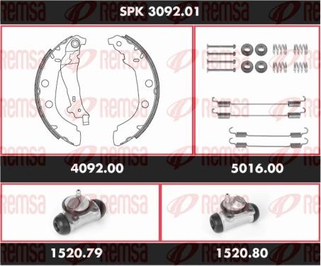 Remsa SPK 3092.01 - Bremžu loku komplekts ps1.lv