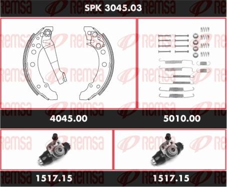 Remsa SPK 3045.03 - Bremžu loku komplekts ps1.lv