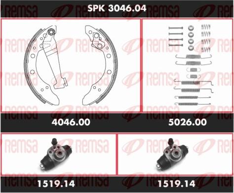 Remsa SPK 3046.04 - Bremžu loku komplekts ps1.lv