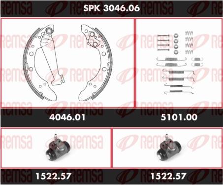 Remsa SPK 3046.06 - Bremžu loku komplekts ps1.lv